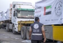 ضمن "الفارس الشهم 3".. 4 قوافل مساعدات إماراتية تدخل قطاع غزة تحمل 416 طناً من المواد الإغاثية 10 الفارس الشهم 3
