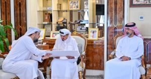 حميد بن راشد يطلع على مشاريع وإنجازات هيئة الأعمال الخيرية العالمية