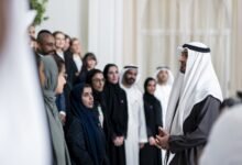 رئيس الدولة يستقبل فريق عمل الاحتفال الرسمي بعيد الاتحاد الــ 54 للإمارات 12 رئيس الدولة