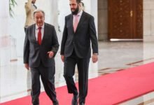 الشرع وغوتيريش يبحثان في دمشق جهود التعافي المبكر وإعادة الإعمار 43 الشرع