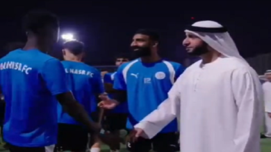راشد بن حمدان يحفز لاعبي النصر قبل الموسم الجديد
