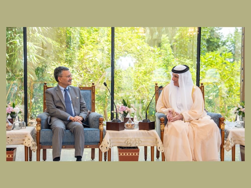 سعود بن صقر يستقبل السفير الهندي لدى الدولة 1 سعود بن صقر يستقبل السفير الهندي لدى الدولة