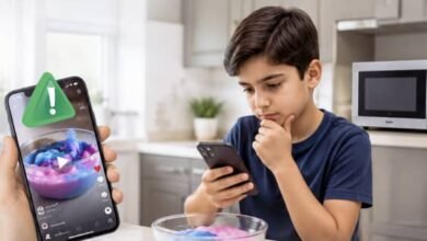 بعد انتشار مقاطع فيديو على منصات التواصل «شرطة دبي» تحذر من وضع «السلايم» في المايكرويف 5 بعد انتشار مقاطع فيديو على منصات التواصل «شرطة دبي» تحذر من وضع «السلايم» في المايكرويف