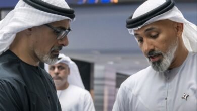 خالد بن محمد بن زايد يكرِّم الفائزين بجائزة الشيخ خليفة للامتياز