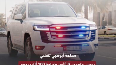 «محكمة أبوظبي» تصدر حكماً بحبس متهمين 6 أشهر وغرامة 100 ألف درهم لتزويد مركبة بأنظمة الطوارئ 2 محكمة أبوظبي