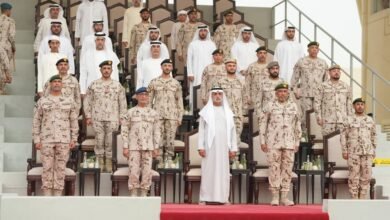 نهيان بن مبارك يشهد تخريج الدفعة الـ24 من مجندي الخدمة الوطنية