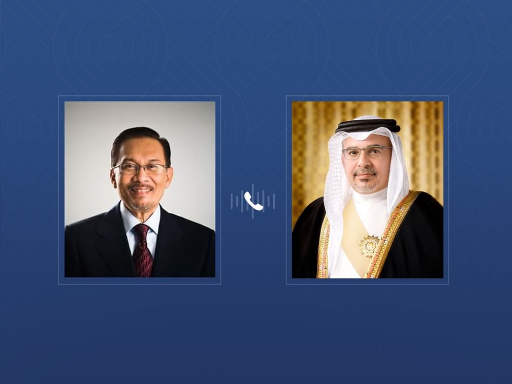 ولي العهد البحريني ورئيس وزراء ماليزيا يبحثان تطورات الأوضاع بالمنطقة 1 ولي العهد البحريني ورئيس وزراء ماليزيا يبحثان تطورات الأوضاع بالمنطقة