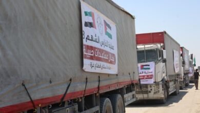 "الفارس الشهم 3" يقدم قافلة أدوية إلى منظمة الصحة العالمية دعما للمنظومة الصحية في غزة 3 "الفارس الشهم 3" يقدم قافلة أدوية إلى منظمة الصحة العالمية دعما للمنظومة الصحية في غزة