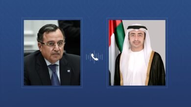 عبدالله بن زايد يتلقى اتصالا هاتفيا من أمين عام جامعة الدول العربية 2 عبدالله بن زايد يتلقى اتصالا هاتفيا من أمين عام جامعة الدول العربية