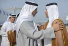 منصور بن زايد وعبد الله بن زايد يقدمان التعازي إلى أمير قطر في وفاة حمد بن خليفة آل ثاني 9 منصور بن زايد وعبد الله بن زايد يقدمان التعازي إلى أمير قطر في وفاة حمد بن خليفة آل ثاني