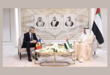 صقر غباش يستقبل سفيري مولدوفا وجورجيا ويبحث معهما التعاون البرلماني