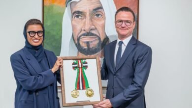رئيس الدولة يمنح سفير بلجيكا وسام الاستقلال من الطبقة الأولى 2 رئيس الدولة يمنح سفير بلجيكا وسام الاستقلال من الطبقة الأولى