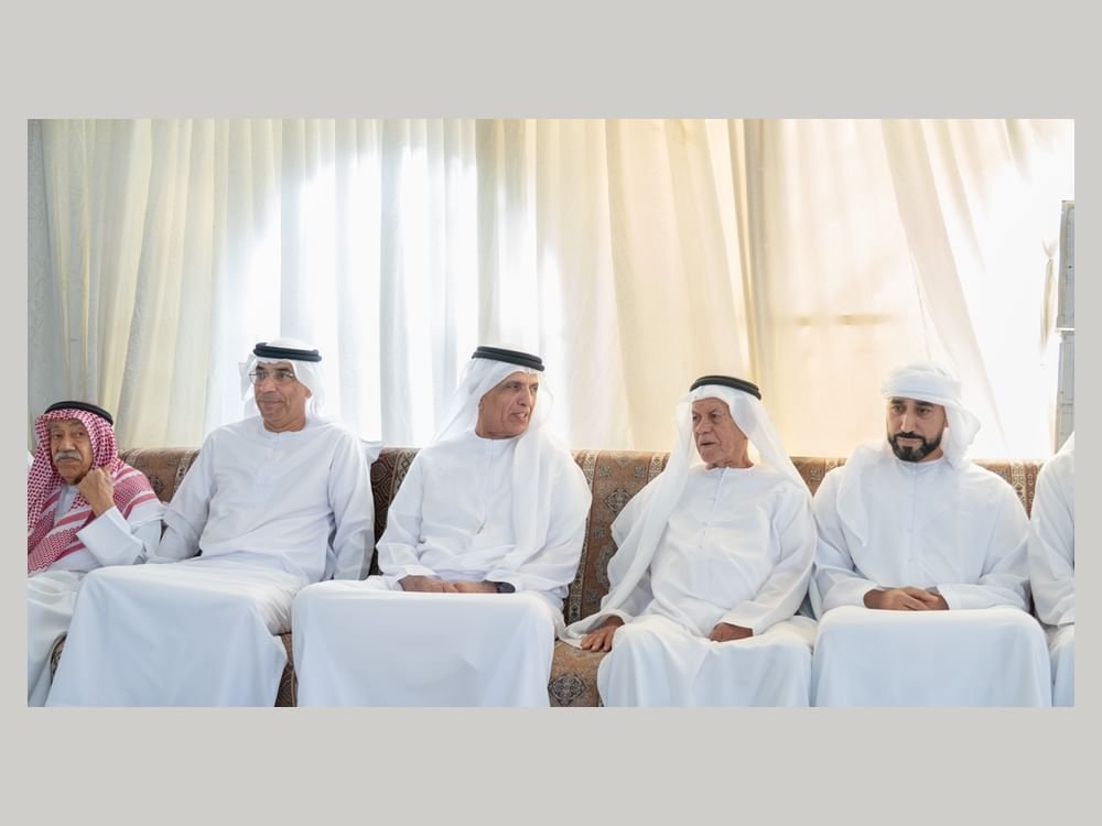 سعود بن صقر يعزي في وفاة أحمد سالم فارس العلي 1 سعود بن صقر يعزي في وفاة أحمد سالم فارس العلي