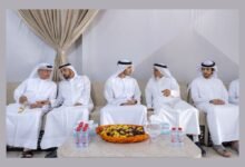 محمد بن راشد بن محمد بن راشد يقدم واجب العزاء في وفاة عبدالله مبارك خلفان بن خرباش