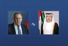عبدالله بن زايد يتلقى اتصالاً هاتفياً من وزير الخارجية الروسي 7 عبدالله بن زايد يتلقى اتصالاً هاتفياً من وزير الخارجية الروسي