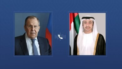 عبدالله بن زايد يتلقى اتصالاً هاتفياً من وزير الخارجية الروسي 5 عبدالله بن زايد يتلقى اتصالاً هاتفياً من وزير الخارجية الروسي