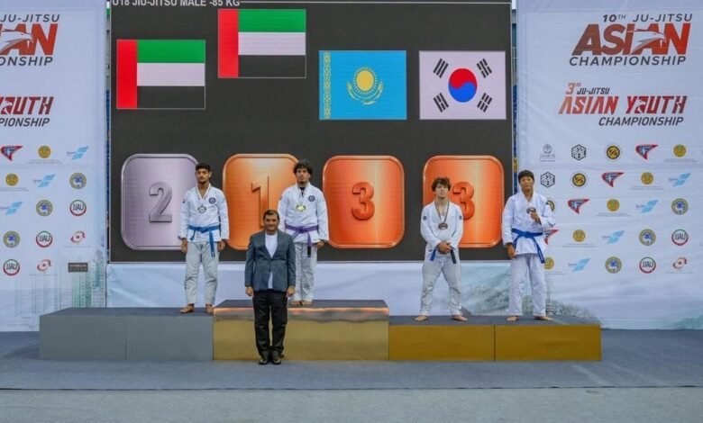 منتخب الإمارات يواصل تألقه في بطولة آسيا للجوجيتسو ويحصد 12 ميدالية في فئة الشباب