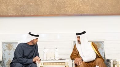رئيس الدولة يقدم التعازي إلى أمير قطر بوفاة الشيخ حمد بن خليفة آل ثاني 2 رئيس الدولة يقدم التعازي إلى أمير قطر بوفاة الشيخ حمد بن خليفة آل ثاني