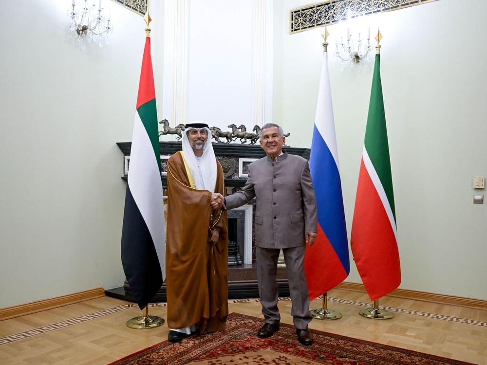 نيابة عن رئيس الدولة.. سهيل المزروعي يشارك في معرض ومؤتمر قازان للنفط والغاز في تتارستان الروسية 1 نيابة عن رئيس الدولة.. سهيل المزروعي يشارك في معرض ومؤتمر قازان للنفط والغاز في تتارستان الروسية