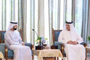 حاكم رأس الخيمة يستقبل سلطان النيادي.. ويطلع على برنامج الجاهزية الوطنية "غطاريف" 3 حاكم رأس الخيمة يستقبل سلطان النيادي.. ويطلع على برنامج الجاهزية الوطنية "غطاريف"