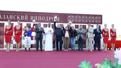 الجواد "فوسخود تيرسك" يتوج بلقب كأس رئيس الدولة للخيول العربية في كازان 4 الجواد