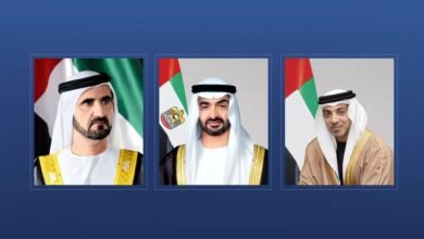 رئيس الدولة ونائباه يهنئون رئيس أوكرانيا بذكرى استقلال بلاده 2 رئيس الدولة