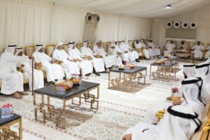 سعود بن صقر يعزي في وفاة يوسف جاسم بن شكر النعيمي 2 سعود بن صقر