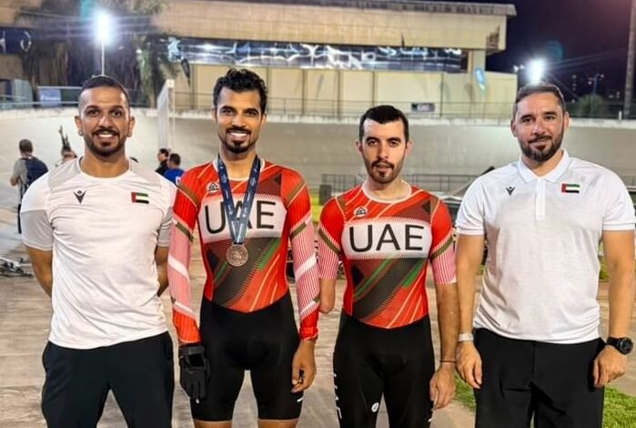 ميداليتان للإمارات في افتتاح كأس البرازيل للمضمار للدراجات البارالمبية 7 للإمارات
