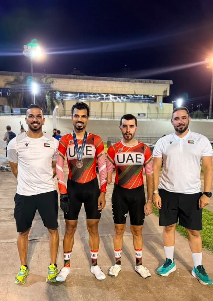 ميداليتان للإمارات في افتتاح كأس البرازيل للمضمار للدراجات البارالمبية 1 للإمارات