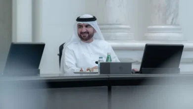 عبدالله بن سالم القاسمي يترأس اجتماع المجلس التنفيذي 4 عبدالله بن سالم