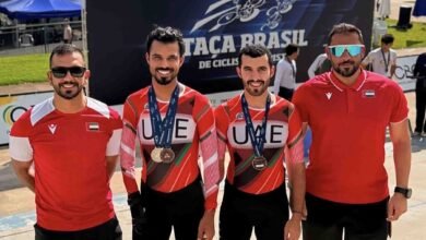 3 لاعبين يمثلون منتخب الإمارات للدراجات البارالمبية في بطولة العالم 5 لاعبين