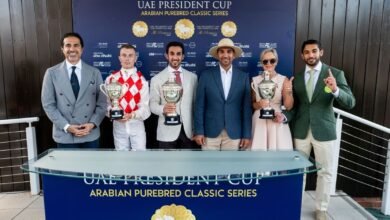 المهر "الياس دو بين" يتوّج بلقب كأس رئيس الدولة للخيول العربية في المملكة المتحدة 2 "الياس دو بين"