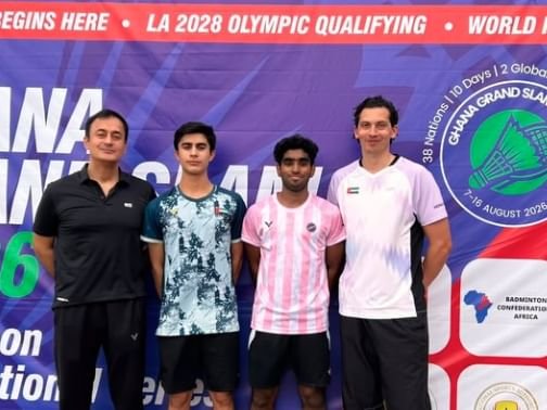 8 ميداليات ملونة لمنتخب الريشة الطائرة في بطولة غانا الدولية 1 الريشة الطائرة