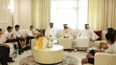 علي ثاني يستقبل وفد نادي مليحة ويثمن جهود «الشارقة الرياضي» في ترسيخ التواصل بين الأجيال 4 علي ثاني يستقبل وفد نادي مليحة ويثمن جهود «الشارقة الرياضي» في ترسيخ التواصل بين الأجيال