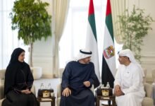 رئيس الدولة يستقبل فريق عمل جناح الإمارات في "إكسبو 2025 أوساكا" في اليابان