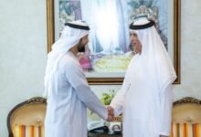 حاكم رأس الخيمة يستقبل سلطان النيادي.. ويطلع على برنامج الجاهزية الوطنية "غطاريف" 33 رأس الخيمة