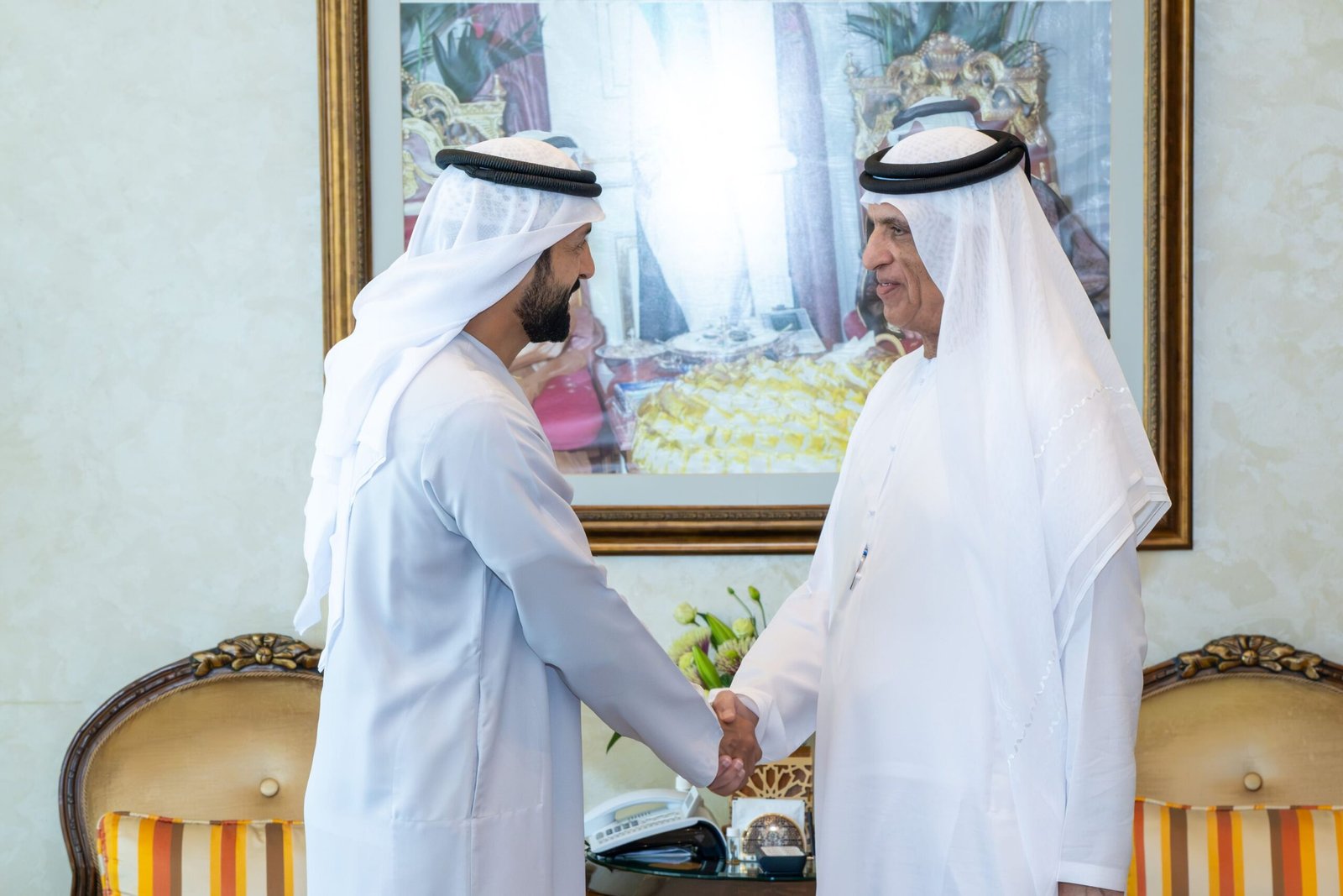 حاكم رأس الخيمة يستقبل سلطان النيادي.. ويطلع على برنامج الجاهزية الوطنية "غطاريف" 1 رأس الخيمة