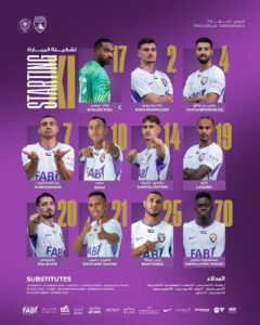 سفيان رحيمي يتصدر تشكيل العين أمام النصر 2 سفيان رحيمي يتصدر تشكيل العين أمام النصر
