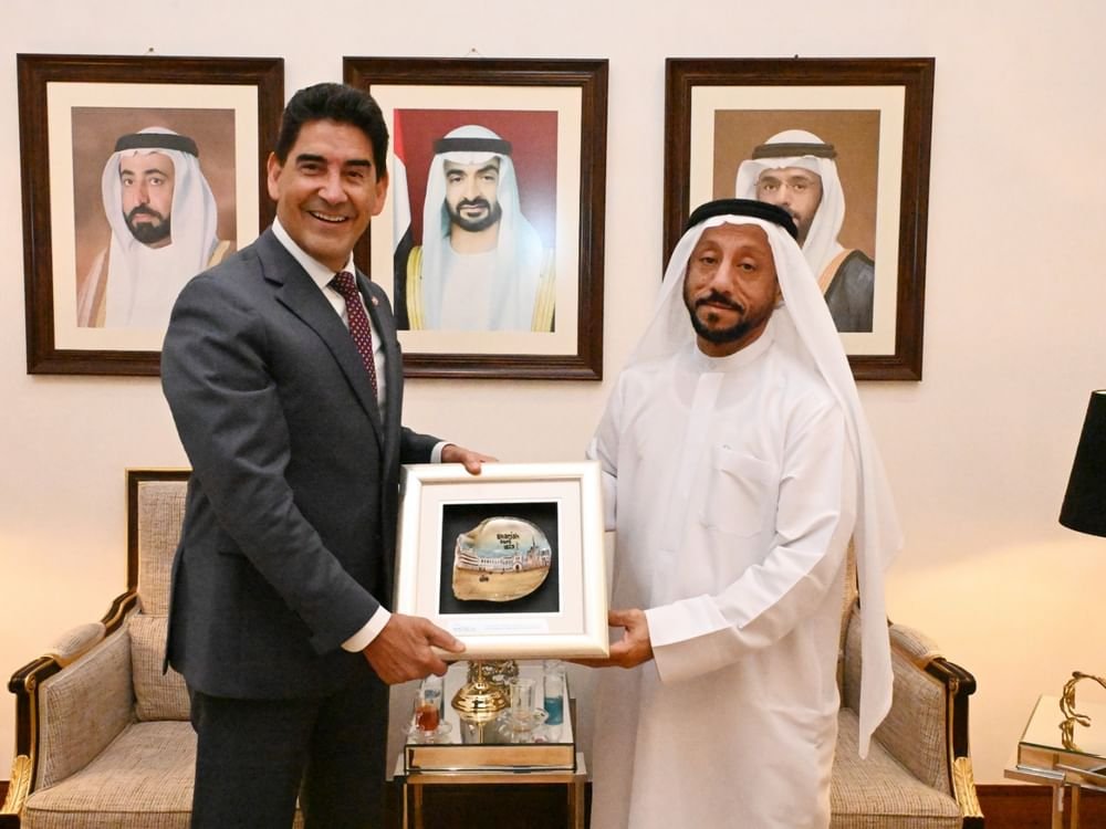 غرفة الشارقة تبحث تعزيز التعاون الاقتصادي مع الدومينيكان والهند 1 غرفة الشارقة تبحث تعزيز التعاون الاقتصادي مع الدومينيكان والهند