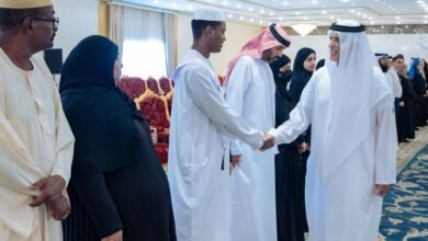 سعود بن صقر يستقبل أوائل الثانوية العامة في رأس الخيمة ويؤكد أن المستقبل المشرق تصنعه الأجيال المتعلّمة والمبدعة