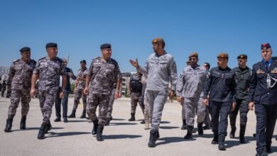 قائد الحرس الوطني يزور قوات الدرك والدفاع المدني بالأردن ويشهد بياناً عملياً لوحدات الأمن العام