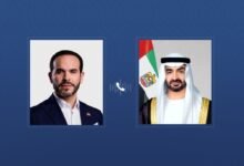 رئيس الدولة يعزي هاتفياً الرئيس الكولومبي بضحايا الزلزال 8 رئيس الدولة يعزي هاتفياً الرئيس الكولومبي بضحايا الزلزال