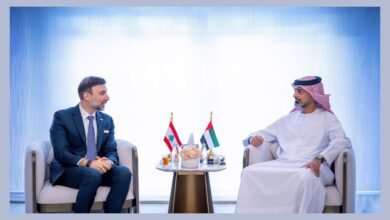 عمار بن حميد يستقبل السفير اللبناني