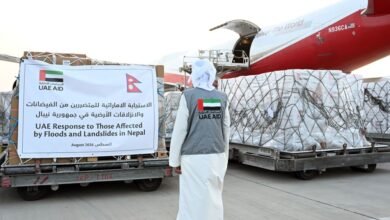 الإمارات ترسل طائرة إغاثية ثانية تحمل 45 طناً من المساعدات إلى نيبال