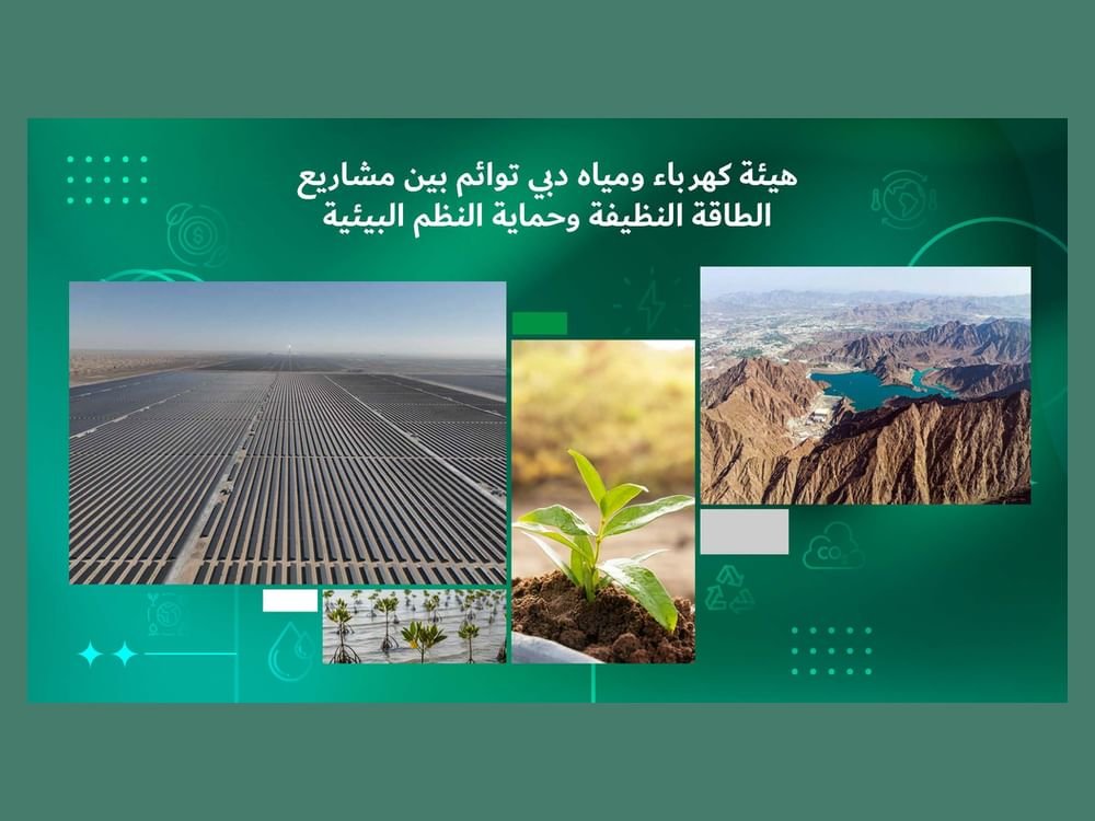 كهرباء دبي تواصل مشاريع الطاقة النظيفة لتحقيق أهداف الاستدامة مع حلول 2050 1 كهرباء دبي تواصل مشاريع الطاقة النظيفة لتحقيق أهداف الاستدامة مع حلول 2050
