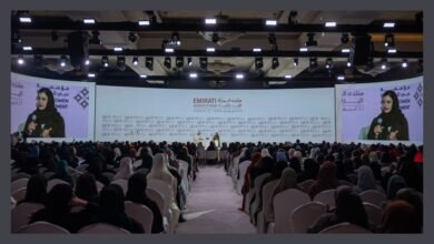 بحضورسموّ الشيخة لطيفة بنت محمد/سارة الأميري خلال جلسة حوارية بمنتدى المرأة الإماراتية