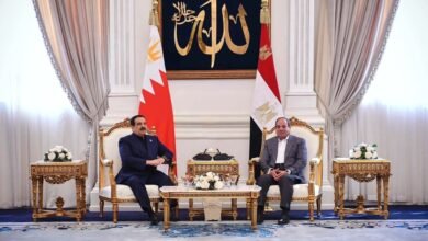 الرئيس المصري وملك البحرين يبحثان العلاقات الثنائية وتطورات الأوضاع الإقليمية 6 الرئيس المصري وملك البحرين يبحثان العلاقات الثنائية وتطورات الأوضاع الإقليمية