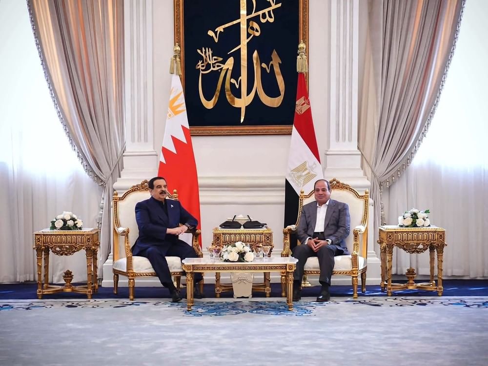 الرئيس المصري وملك البحرين يبحثان العلاقات الثنائية وتطورات الأوضاع الإقليمية 1 الرئيس المصري وملك البحرين يبحثان العلاقات الثنائية وتطورات الأوضاع الإقليمية