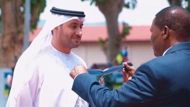 رئيس أفريقيا الوسطى يمنح رئيساً تنفيذياً لشركة إماراتية وسام الاستحقاق برتبة قائد