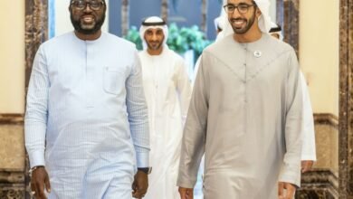 شخبوط بن نهيان يستقبل الممثل السامي لمفوضية الاتحاد الأفريقي لمالي ومنطقة الساحل